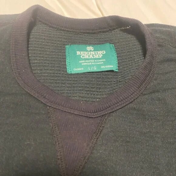 Reigning Champ Mens Workout Sweat-Wicking Shirt - Picture 3 of 3